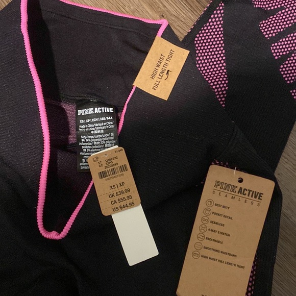 Brand new victoria secret pink high waisted leggings - Picture 2 of 5